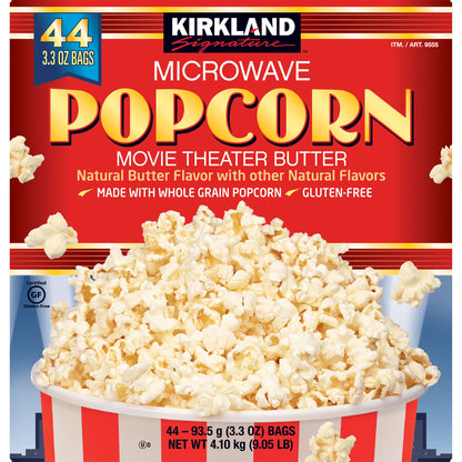 미국직구 Kirkland Signature Microwave Popcorn, 3.3 oz, 44 ct