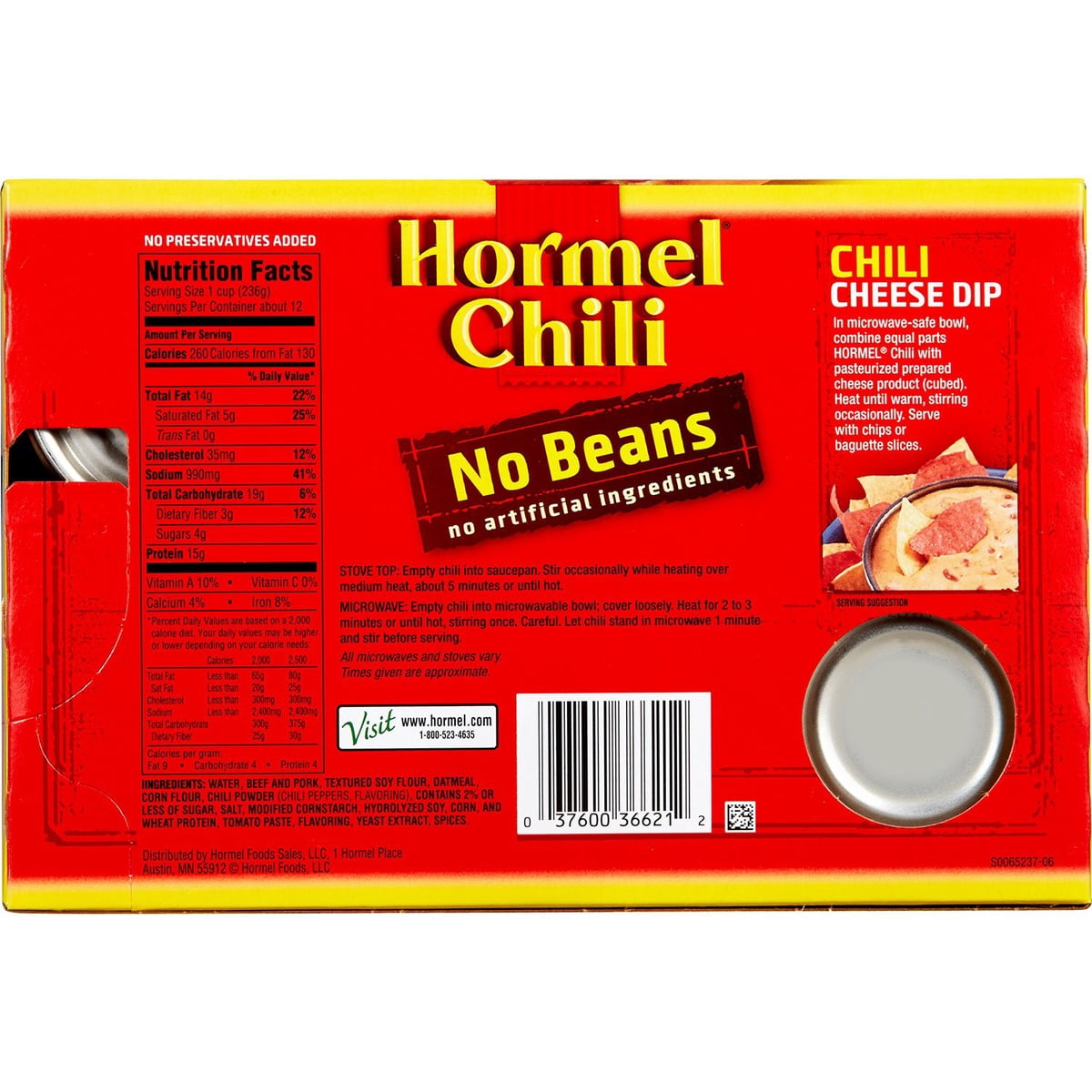 미국직구 Hormel Chili No 425g / Hormel Chili No Beans 425g, 6pk. 5