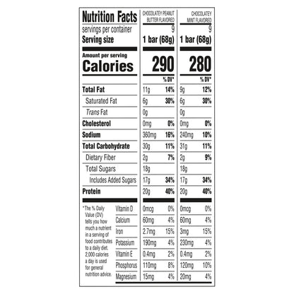 미국직구 CLIF BUILDERS Protein Bar, 20g Protein, Variety Pack, 2.4 oz, 18 ct