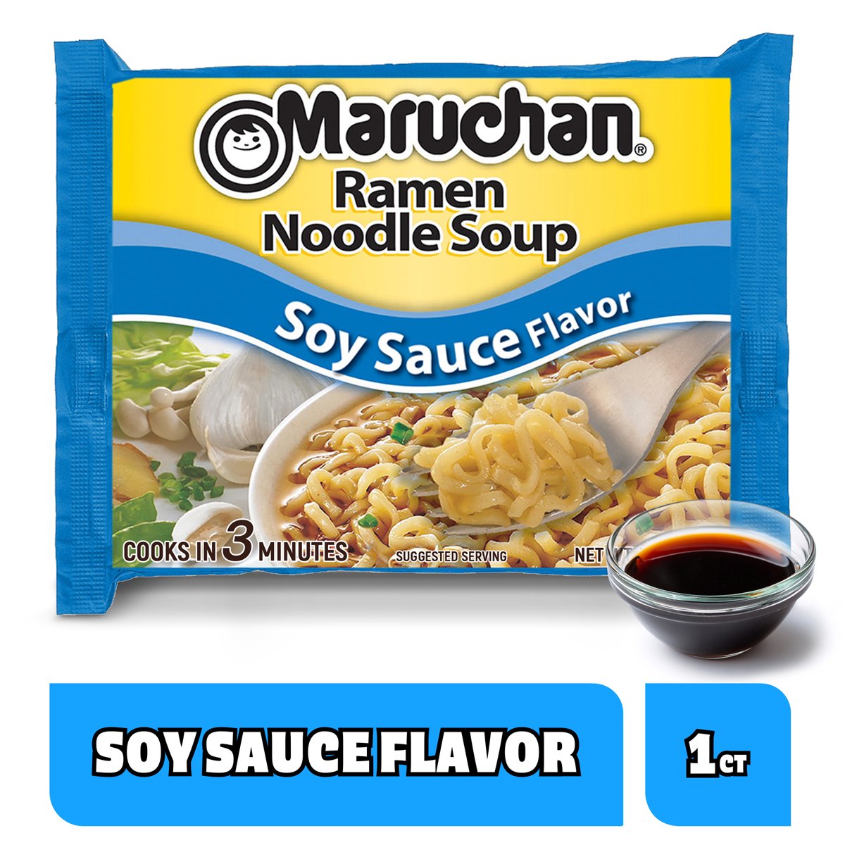 미국직구 Maruchan Ramen Noodle 85g / Maruchan Ramen Noodle Soup, Soy Sauce Flavor Instant Nood 2