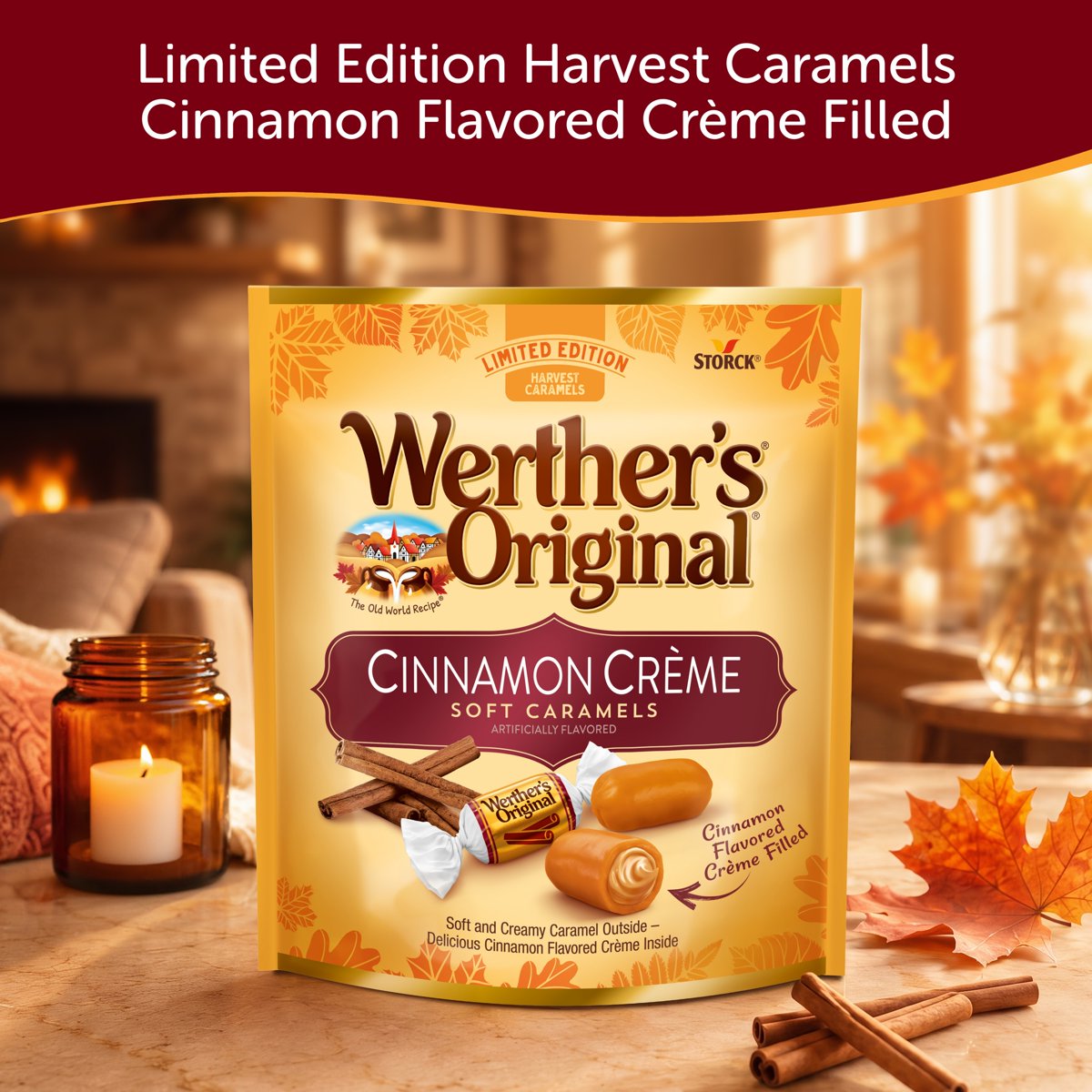 미국직구 Werther's 210g 2팩 / Werther's Original Limited Edition Fall Harvest Cinnamon Crème So 3