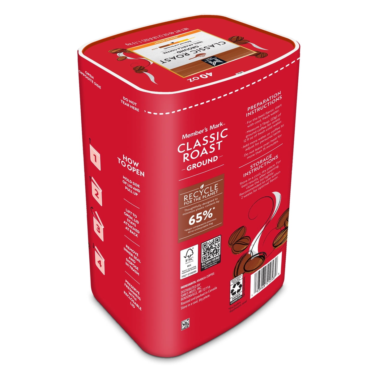 미국직구 멤버스마크 커피 1.1kg / Member's Mark Classic Medium Roast Ground Coffee, 1.1kg 3