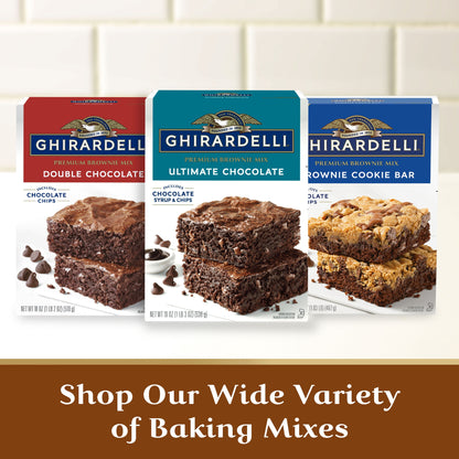 미국직구 기라델리 Dark Chocolate Premium Brownie Mix, Includes Chocolate Chips, 20 oz Box