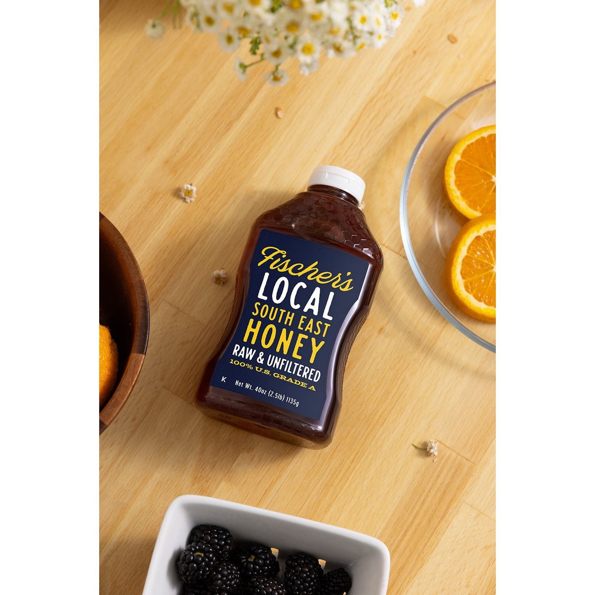 미국직구 Fischer's Raw and 1.1kg / Fischer's Raw and Unfiltered Honey, 1.1kg 4