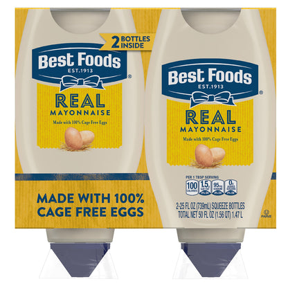 미국직구 Best Foods Real Mayonnaise, 25 fl oz, 2 ct