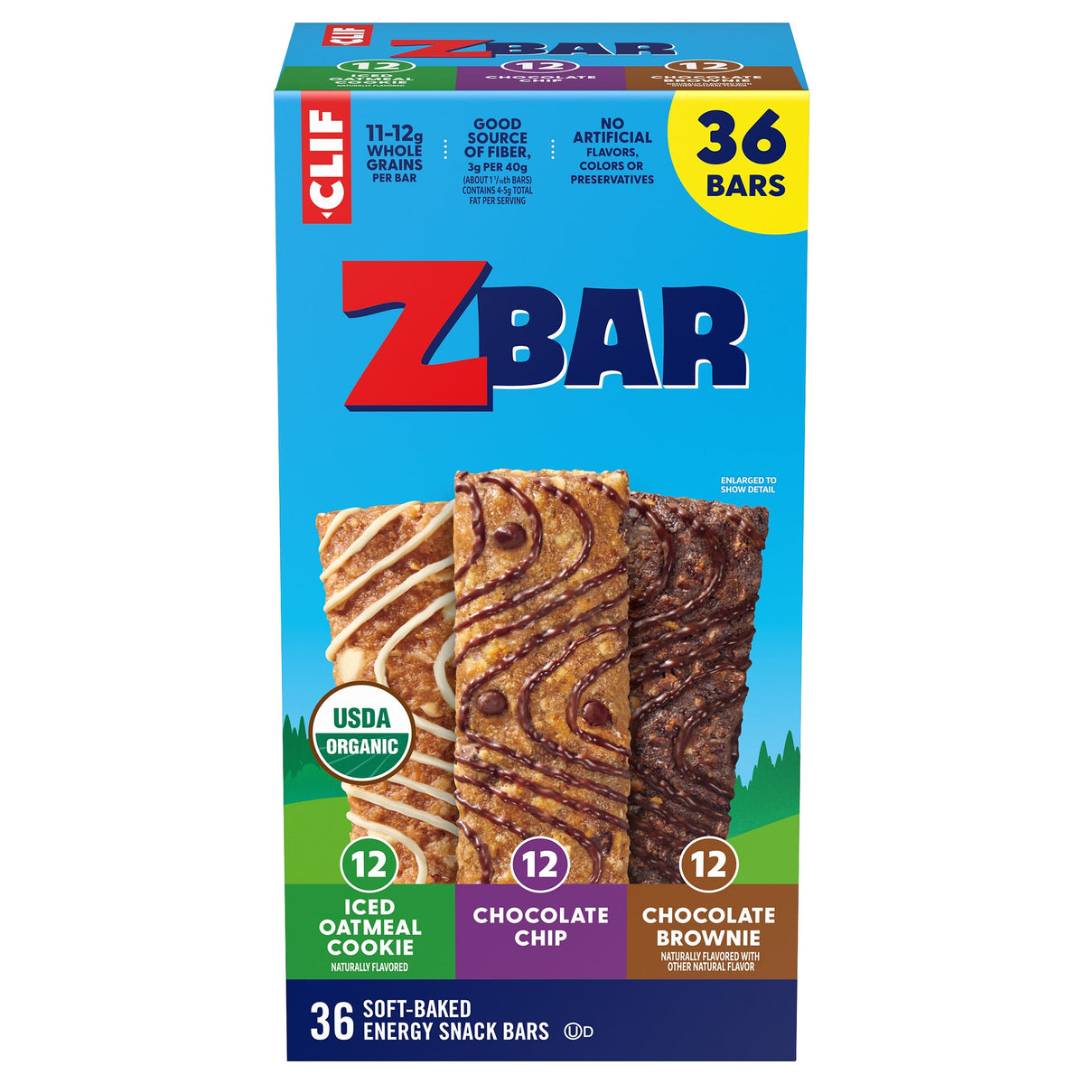 미국직구 Zbar Organic Snack Bar, Variety Pack, 1.27 oz, 36 ct