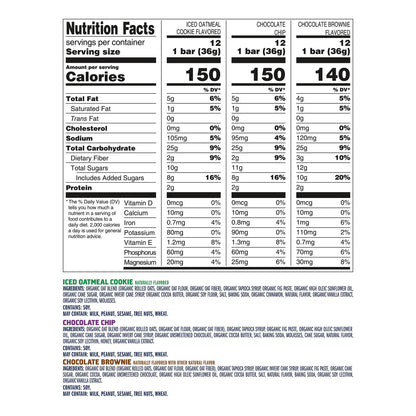 미국직구 Zbar Organic Snack Bar, Variety Pack, 1.27 oz, 36 ct