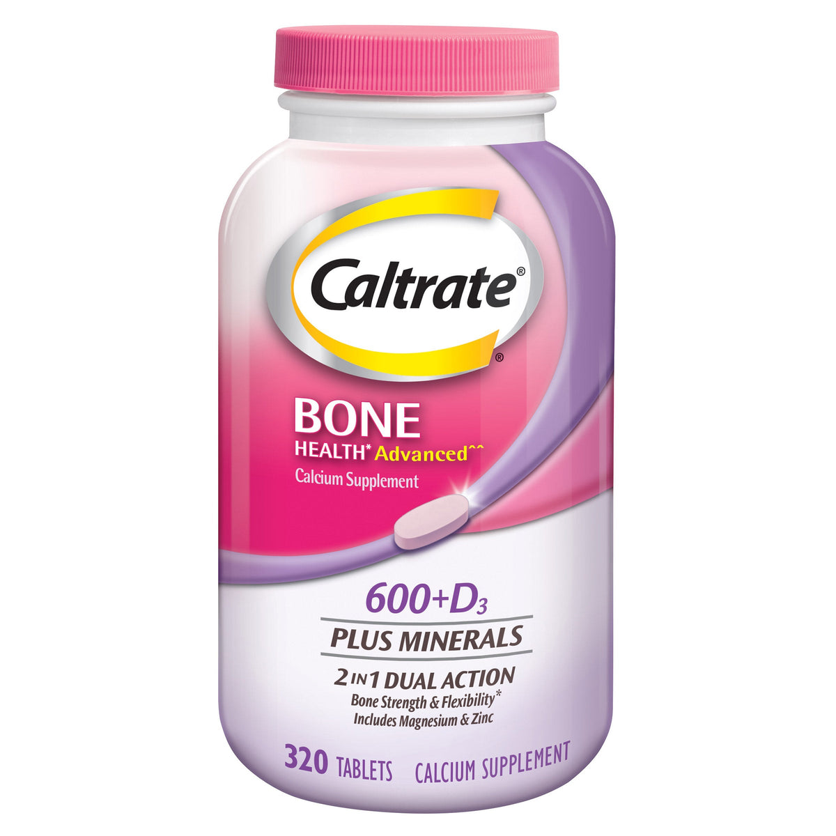 미국직구 칼슘 Caltrate Bone Health Advanced Calcium 600+D3 Plus Minerals, 320 Tablets