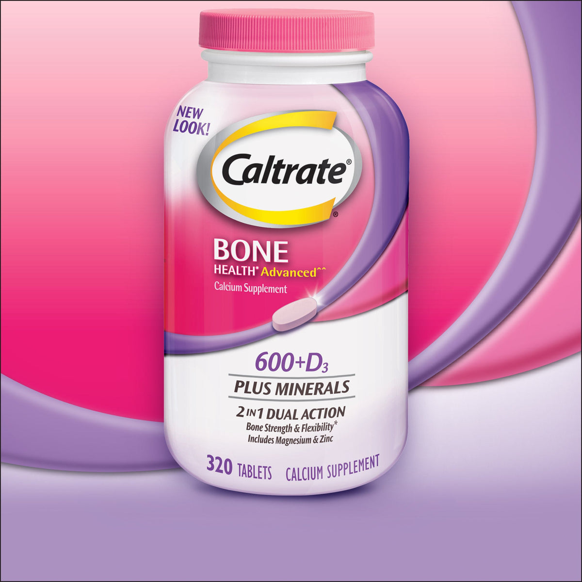 미국직구 칼슘 Caltrate Bone Health Advanced Calcium 600+D3 Plus Minerals, 320 Tablets