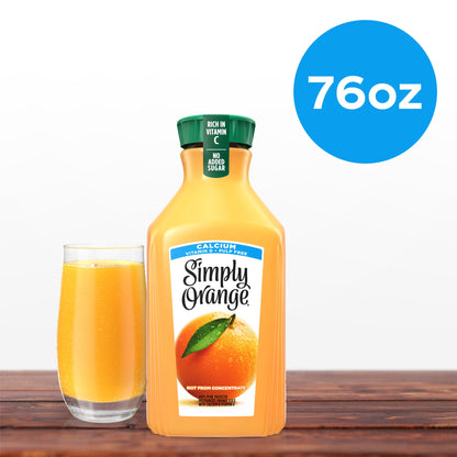 미국직구 심플리 Orange Juice with Calcium Bottle, 76 fl oz