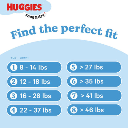 미국직구 하기스 스너그앤드라이 기저귀 / Huggies Snug & Dry Baby Diapers