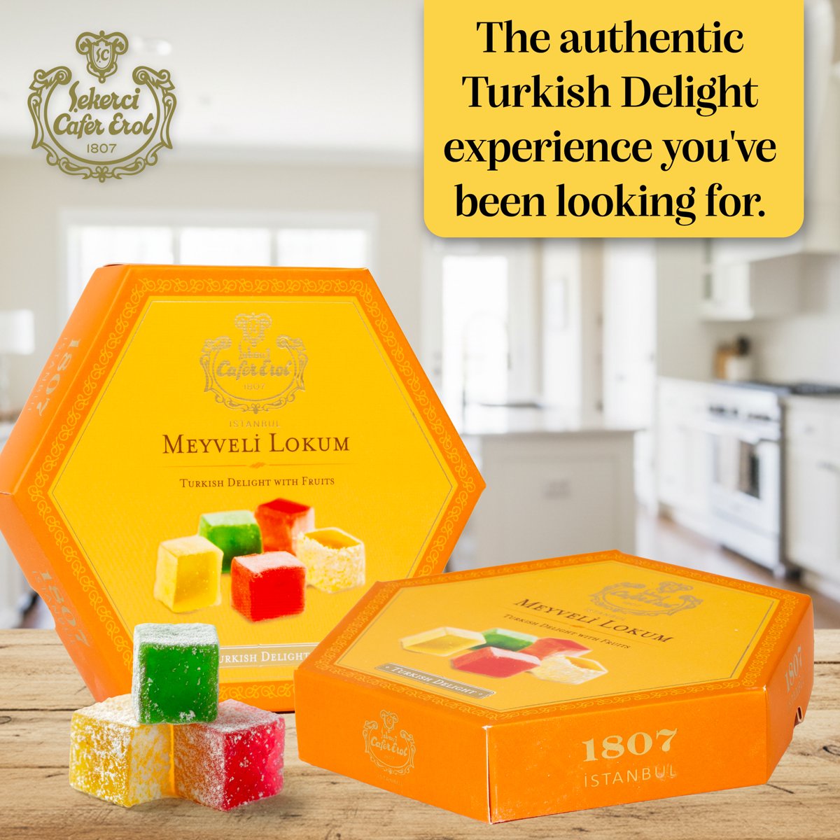 미국직구 Sekerci Cafer Erol 400g / Sekerci Cafer Erol Assorted Fruit Turkish Delight, 400g (40 3