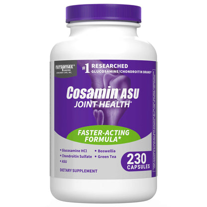 미국직구 코사민 관절 영양제 Nutramax Cosamin® ASU Joint Health Supplement with Glucosamine, Chondroitin & ASU for Men’s & Women's Joint Health, 230 Capsules