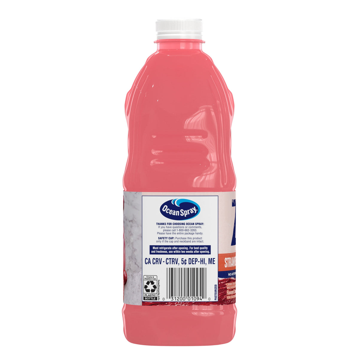 미국직구 오션스프레이 ® ZERO Sugar Strawberry Mango Juice Drink, 64 Fl Oz Bottle