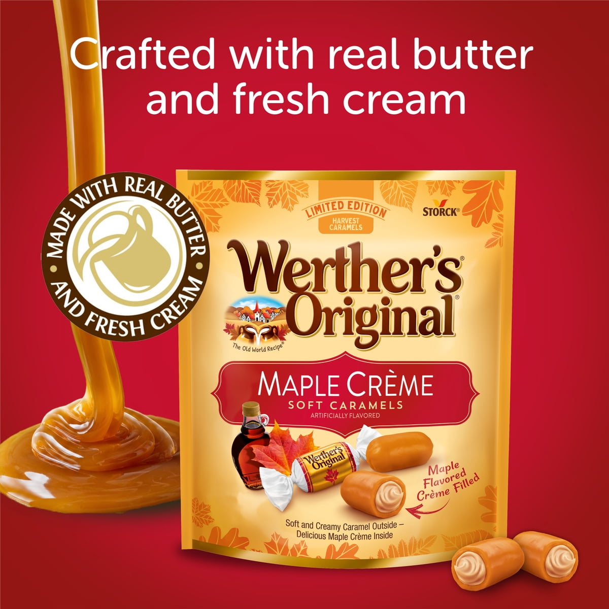 미국직구 Werther's 210g 2팩 / Werther's Original Limited Edition Fall Harvest Maple Crème Soft  4