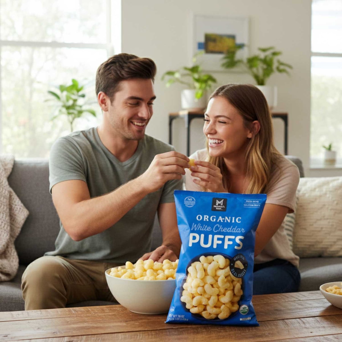 미국직구 멤버스마크 510g / Member's Mark Organic White Cheddar Puffs, 510g 5