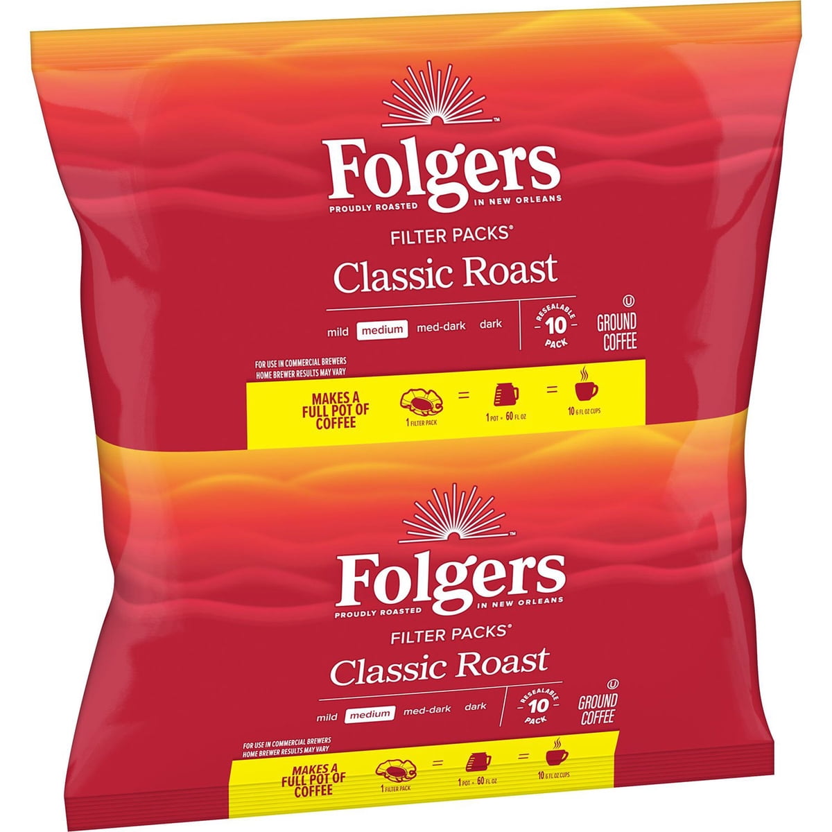 미국직구 Folgers 커피 26g 40팩 / Folgers Classic Roast Ground Coffee, Filter Packs, 26g, 40 ct. 4