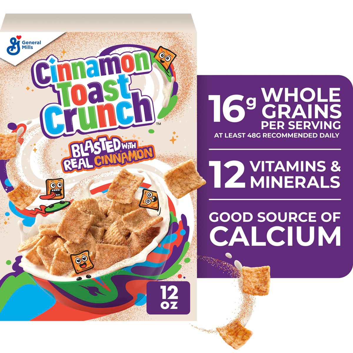 미국직구 Cinnamon Toast Crunch 340g 2팩 / Cinnamon Toast Crunch Breakfast Cereal Crispy Cinnamo 2