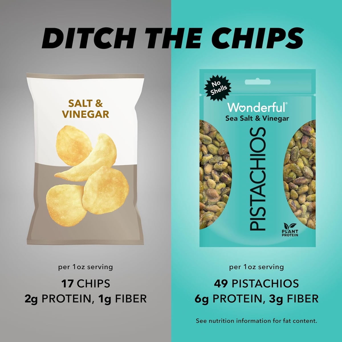 미국직구 Wonderful Sea Salt 624g / Wonderful Sea Salt & Vinegar Pistachios, No Shells, 624g 6