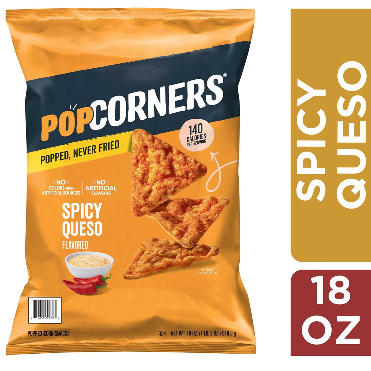 미국직구 PopCorners Spicy Queso 510g / PopCorners Spicy Queso Flavored Popped Corn Snacks, 510 3