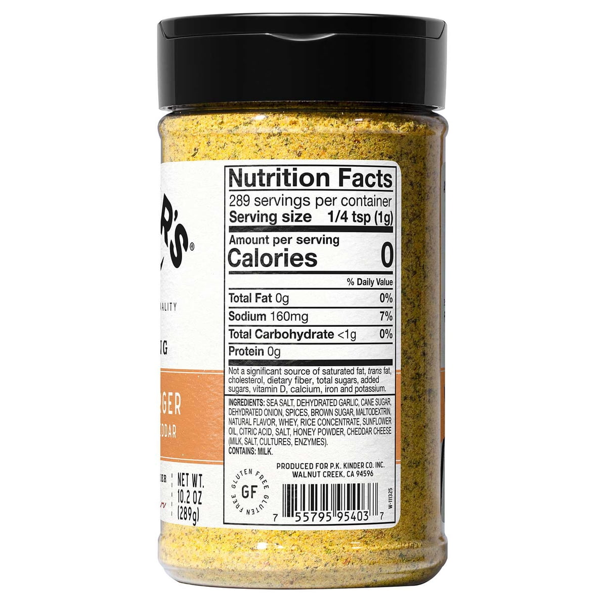미국직구 Kinder's Tavern Garlic 289g / Kinder's Tavern Garlic & Cheddar Burger Seasoning, 289g 5