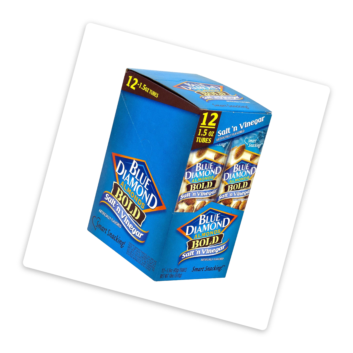 미국직구 Blue Diamond Salt 견과 43g / Blue Diamond Salt and Vinegar Almonds, 12 Tubes x 43g Each 2