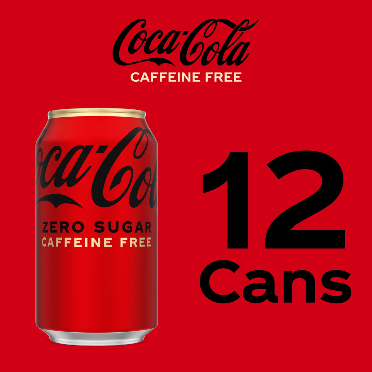 미국직구 코카콜라 Zero Sugar Caffeine-Free Soda Pop Fridge Pack Cans, 12 fl oz, 12 Pack