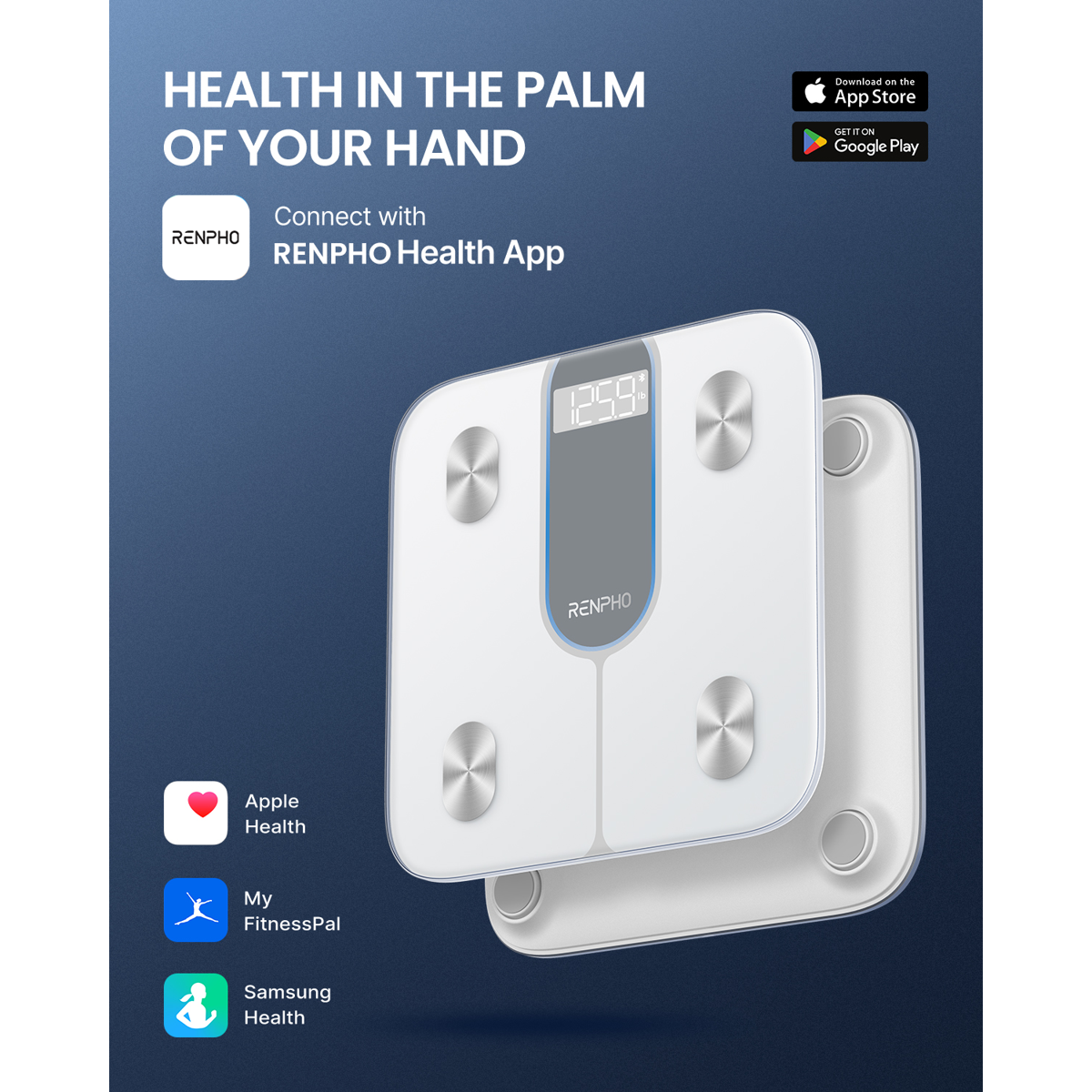 미국직구 RENPHO Bluetooth Smart / RENPHO Bluetooth Smart Body Fat Scale with App, High Precisi 5