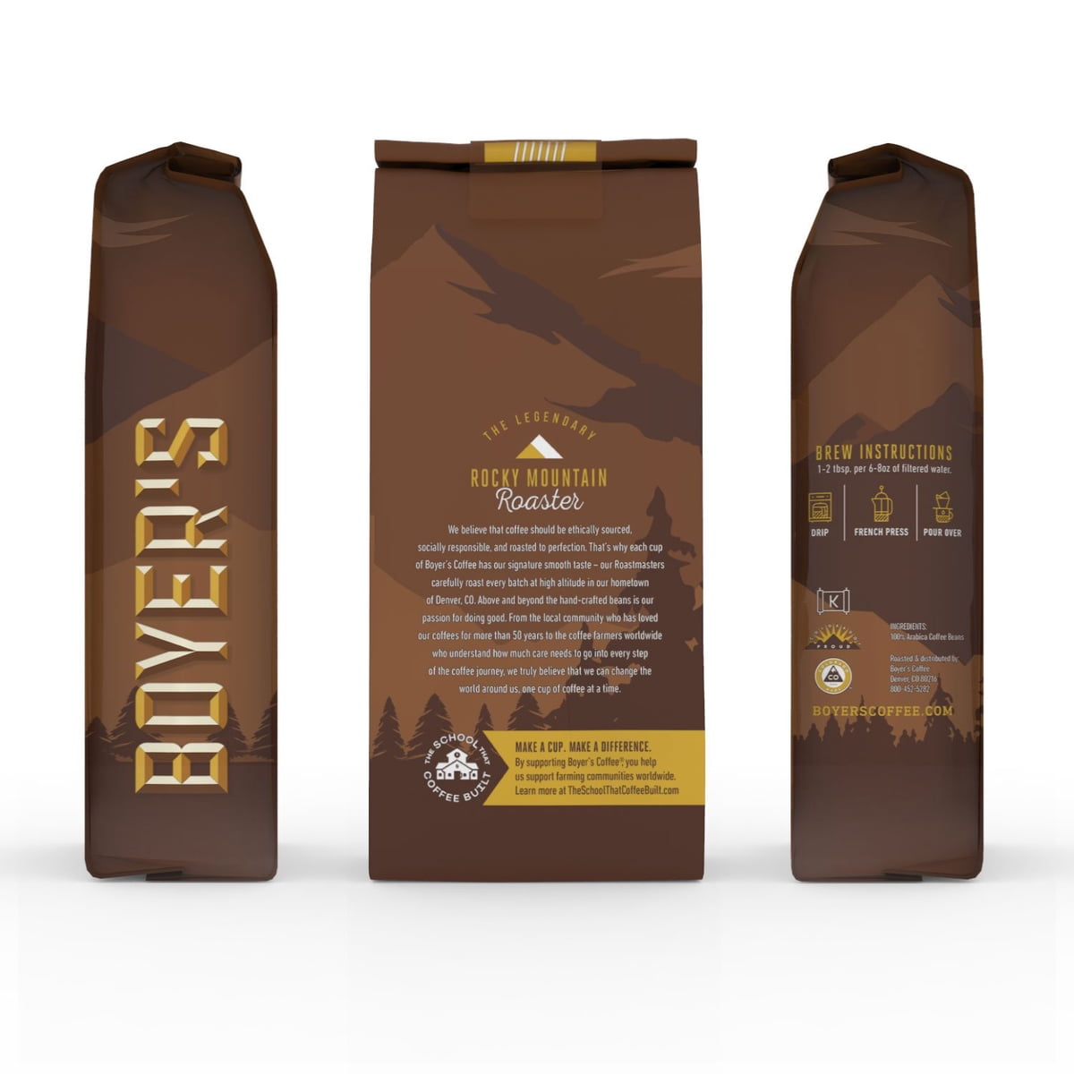 미국직구 Boyer's 커피 1.0kg / Boyer's Coffee Colorado Café Medium Whole Bean, 1.0kg 2