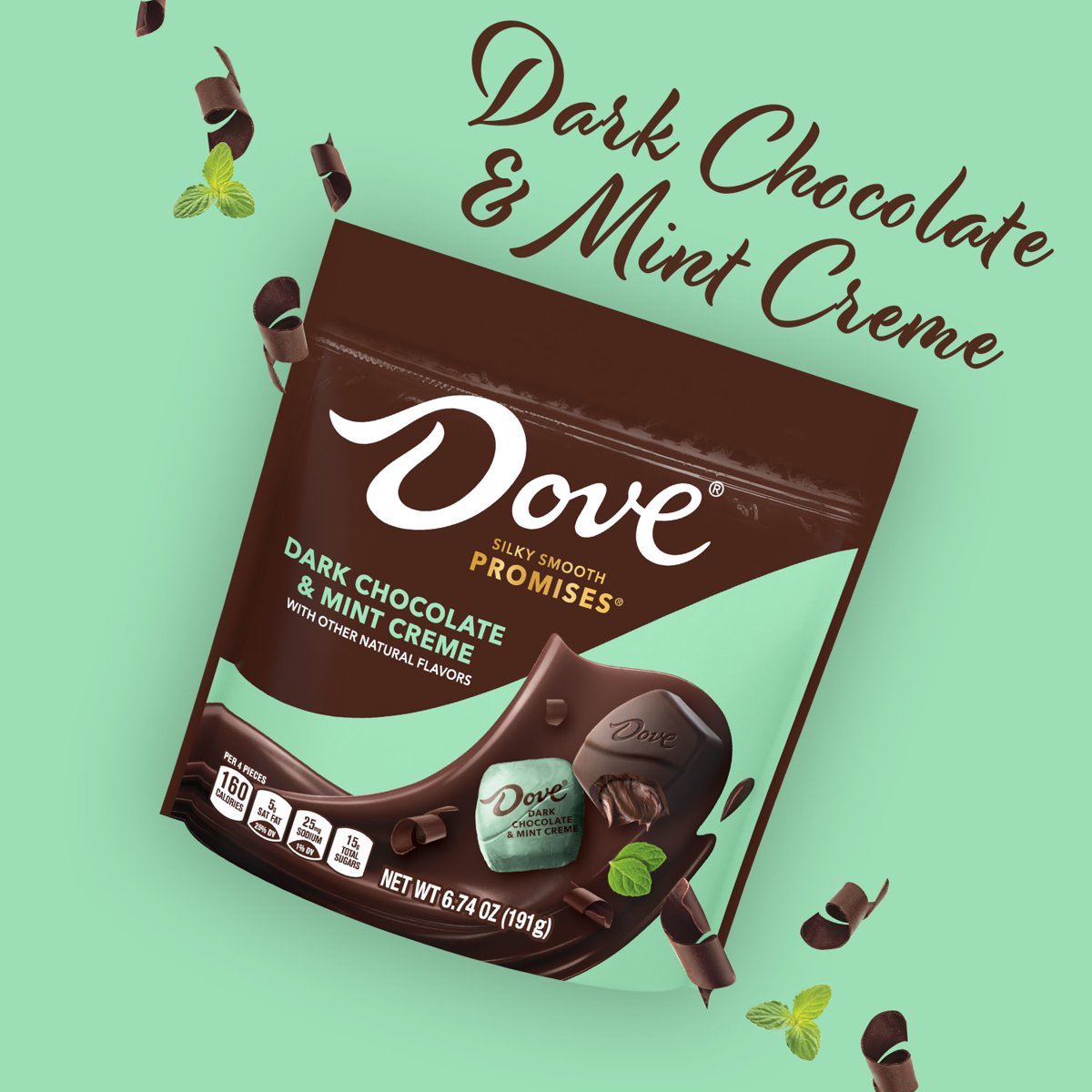 미국직구 Dove Promises 초콜릿 191g / Dove Promises Dark Chocolate & Mint Creme Candy - 191g Bag 2