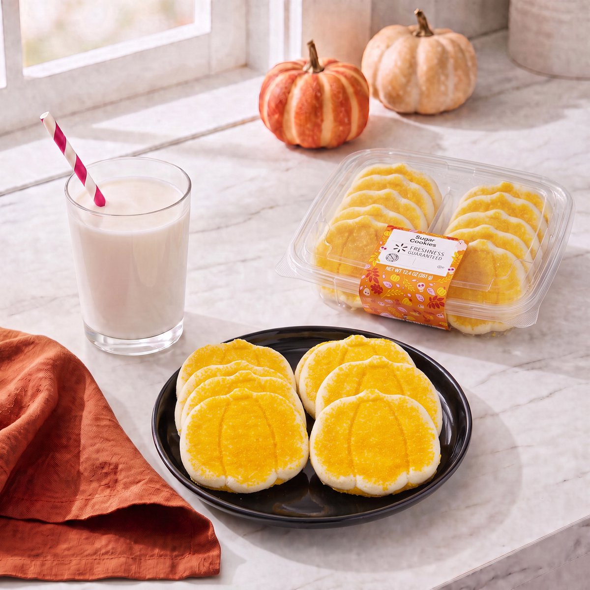 미국직구 Freshness Guaranteed Pumpkin 과자 352g / Freshness Guaranteed Pumpkin Shaped Harvest Su 2