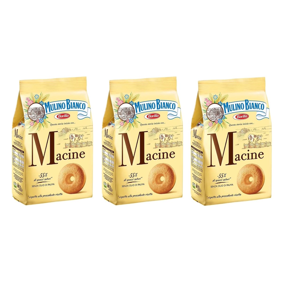 미국직구 3x Mulino Bianco 과자 349g 3팩 / 3x | Mulino Bianco: "Macine" Shortbread Cookies Cream - 2