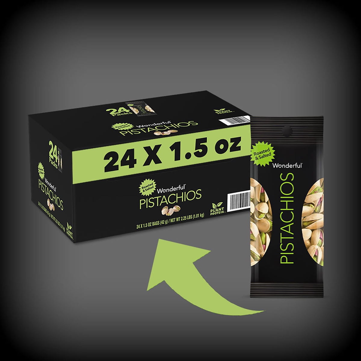 미국직구 Wonderful Pistachios 43g / Wonderful Pistachios, Roasted and Salted 43g, 24 pk. 3