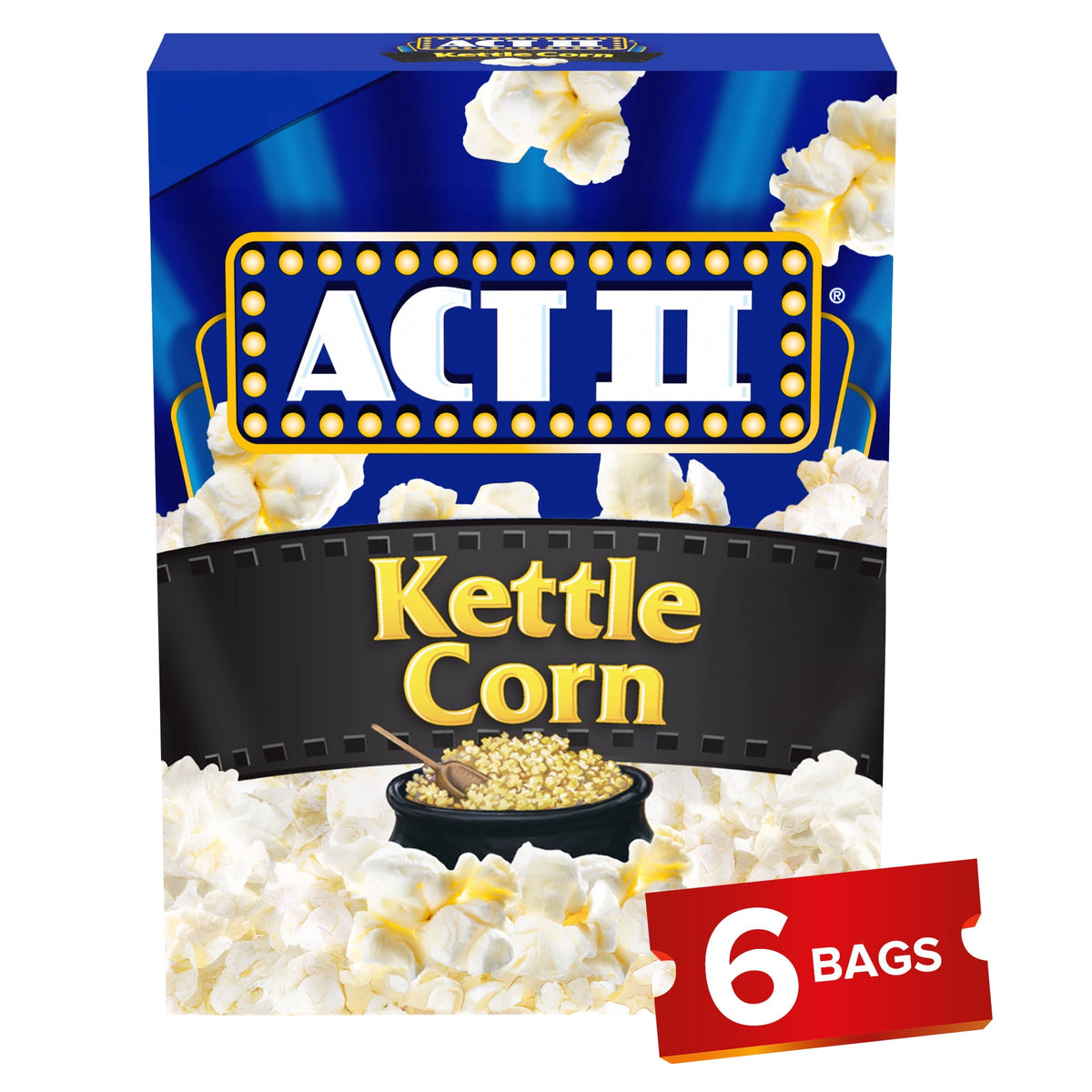미국직구 액트투 Kettle Corn Microwave Popcorn, 2.75 oz., 6-Count