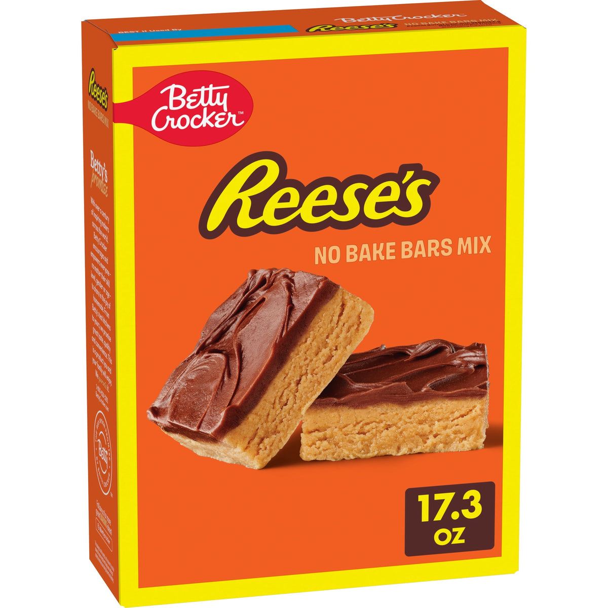 미국직구 베티크로커 REESE'S Peanut Butter No Bake Bars Mix With HERSHEY’S Frosting, 17.3 oz