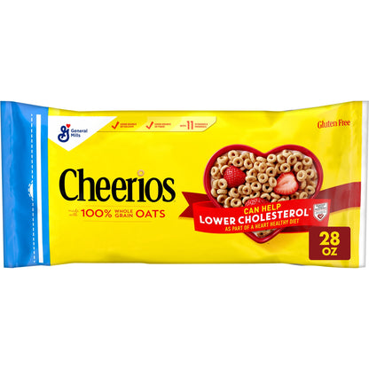 미국직구 치리오스 Heart Healthy Gluten Free Breakfast Cereal, Resealable Bag, 28 oz