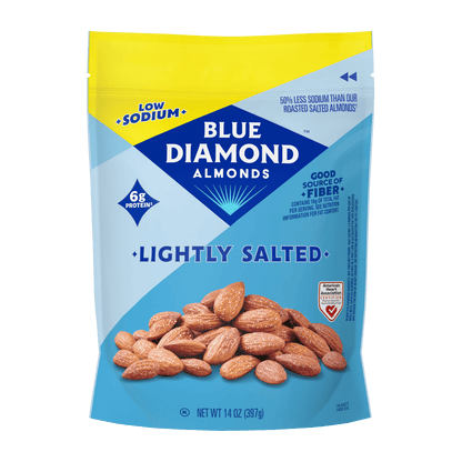미국직구 블루다이아몬드 Almonds, Lightly Salted Low Sodium Snack Nuts For Gluten Free Snacking, 14 oz.