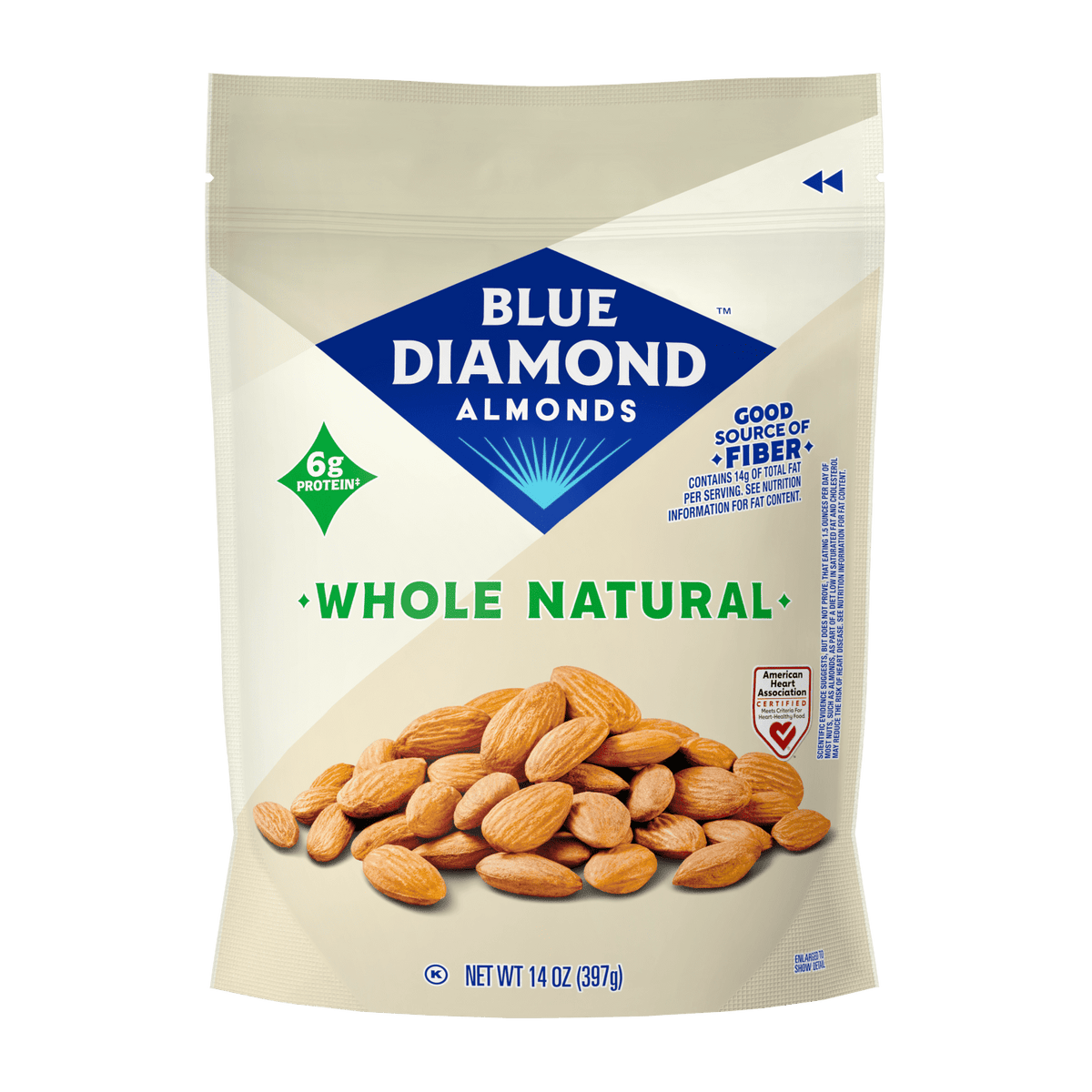 미국직구 블루다이아몬드 Almonds, Whole Natural Raw Almonds, 14 oz