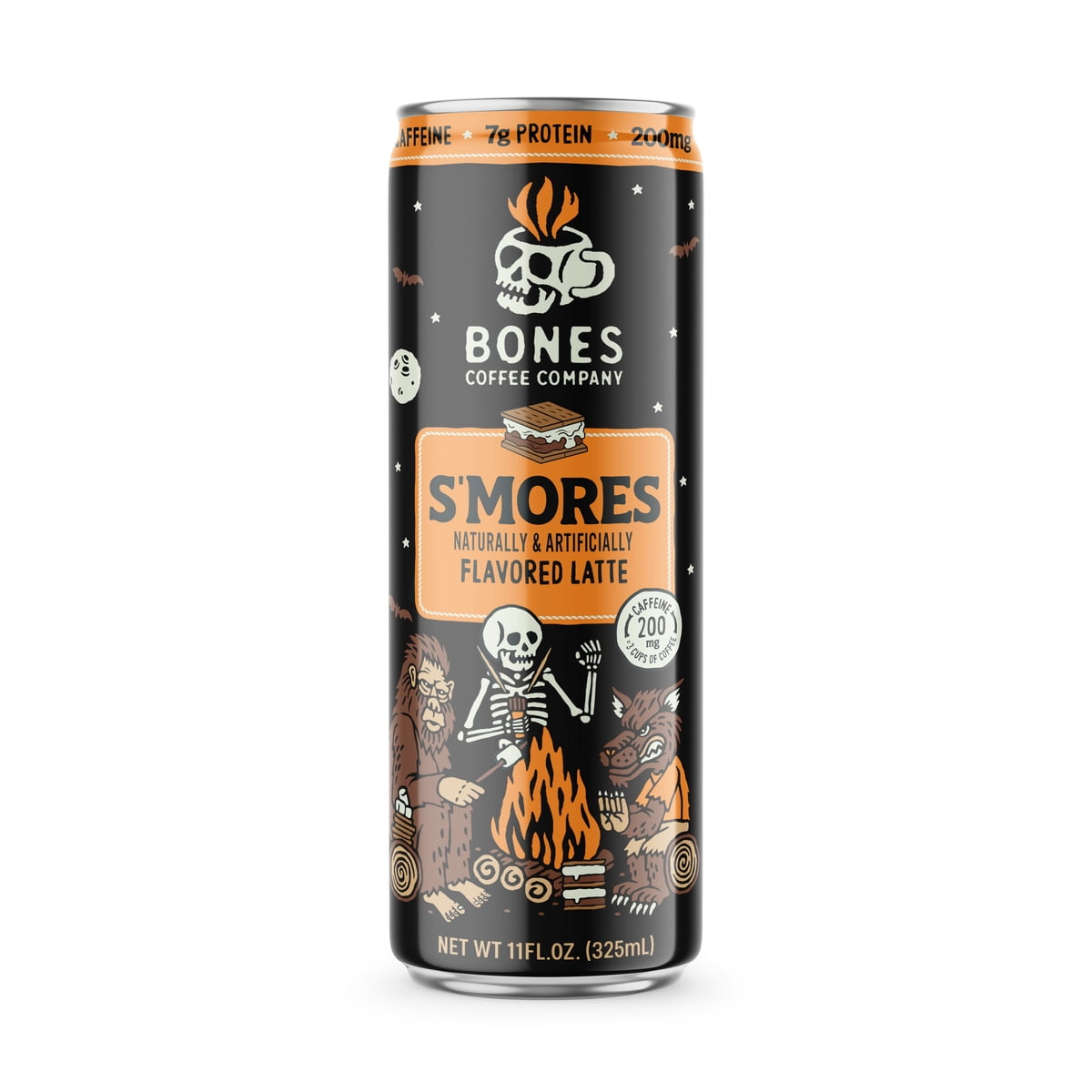 미국직구 Bones 커피 325ml 2팩 / Bones Coffee Company S'mores Flavored Iced Coffee Latte, Ready To 1