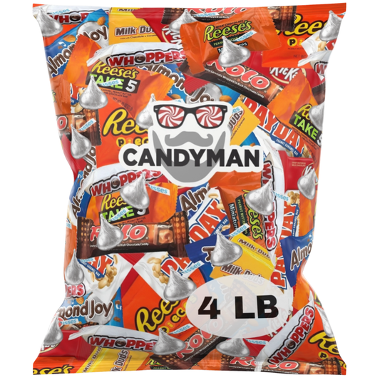 미국직구 CANDYMAN 초콜릿 / CANDYMAN 4 Pound Bag Mix of Chocolate, Individually Wrapped Assorted B 1