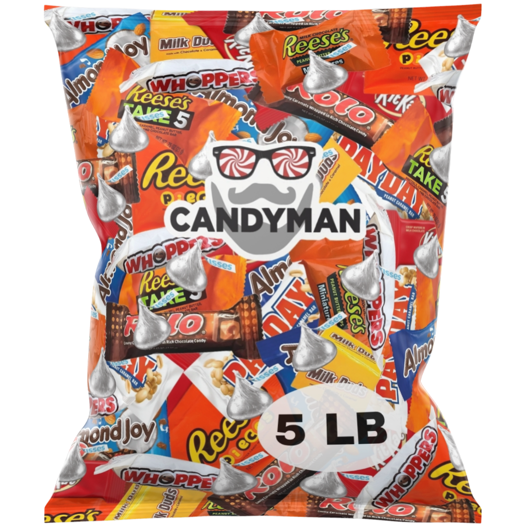 미국직구 CANDYMAN 초콜릿 / CANDYMAN 5 Pound Bag Mix of Chocolate, Individually Wrapped Assorted B 1
