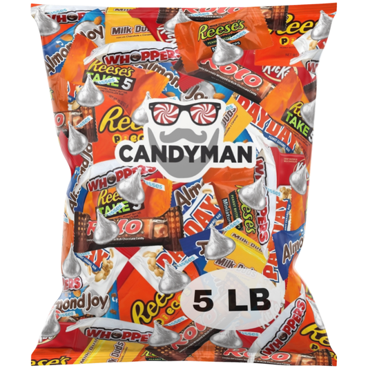 미국직구 CANDYMAN 초콜릿 / CANDYMAN 5 Pound Bag Mix of Chocolate, Individually Wrapped Assorted B 1