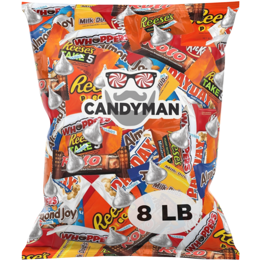 미국직구 CANDYMAN 초콜릿 / CANDYMAN 8 Pound Bag Mix of Chocolate, Individually Wrapped Assorted B 1