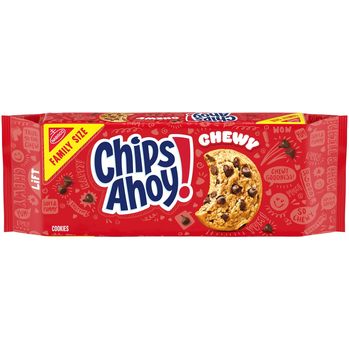미국직구 칩스아호이 ! Chewy Fudgy Chocolate Chip Cookies, Family Size, 19.5 oz