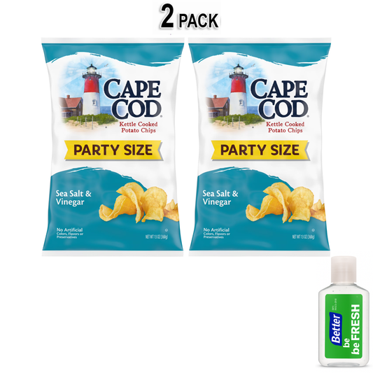 미국직구 Cape Cod Potato 369g / Cape Cod Potato Chips, Sea Salt & Vinegar Kettle Chips, 369g 1