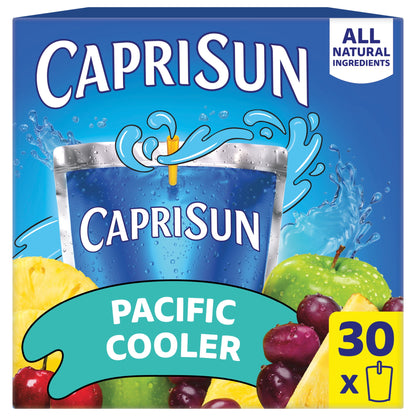 미국직구 카프리썬 Flavored with Other Natural Flavor Juice Drink Blend, 30 Pouches, for School Lunches and On-the-Go Hydration, Pacific Cooler, All Natural In