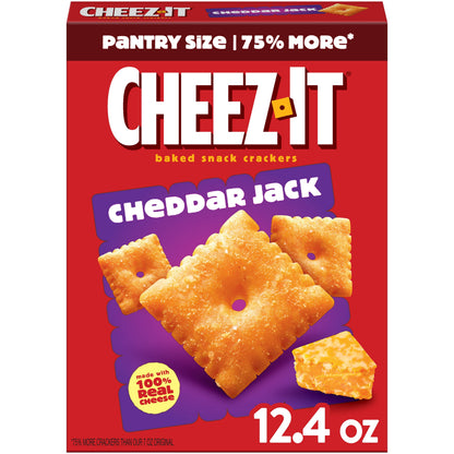 미국직구 치즈잇 Cheddar Jack Cheese Crackers, Baked Snack Crackers, 12.4 oz