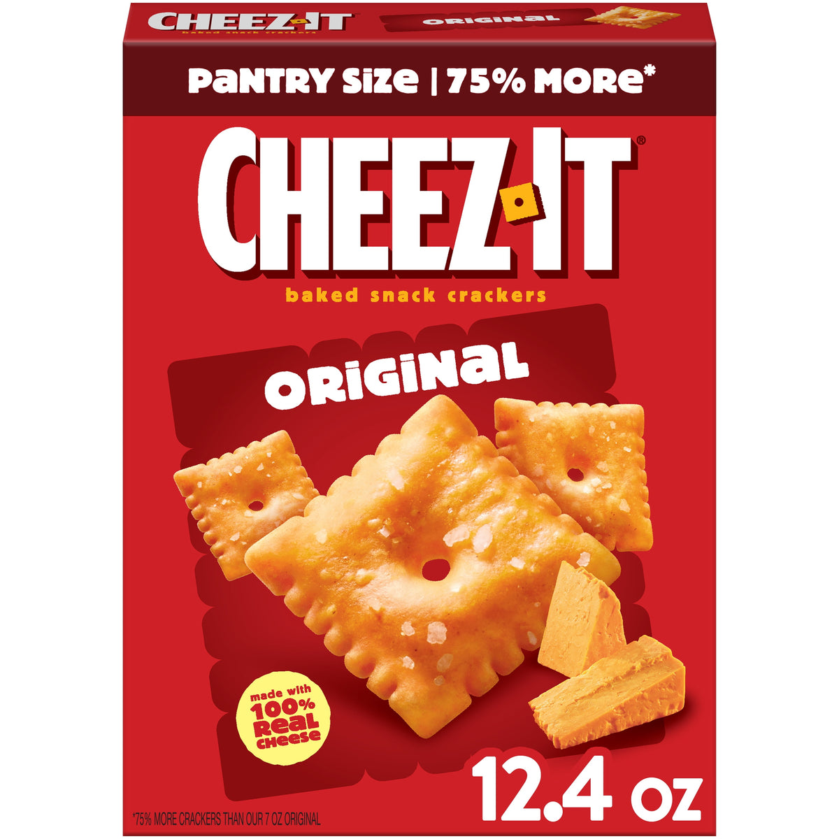 미국직구 치즈잇 Original Baked Snack Crackers, Lunch Snacks, 12.4 oz