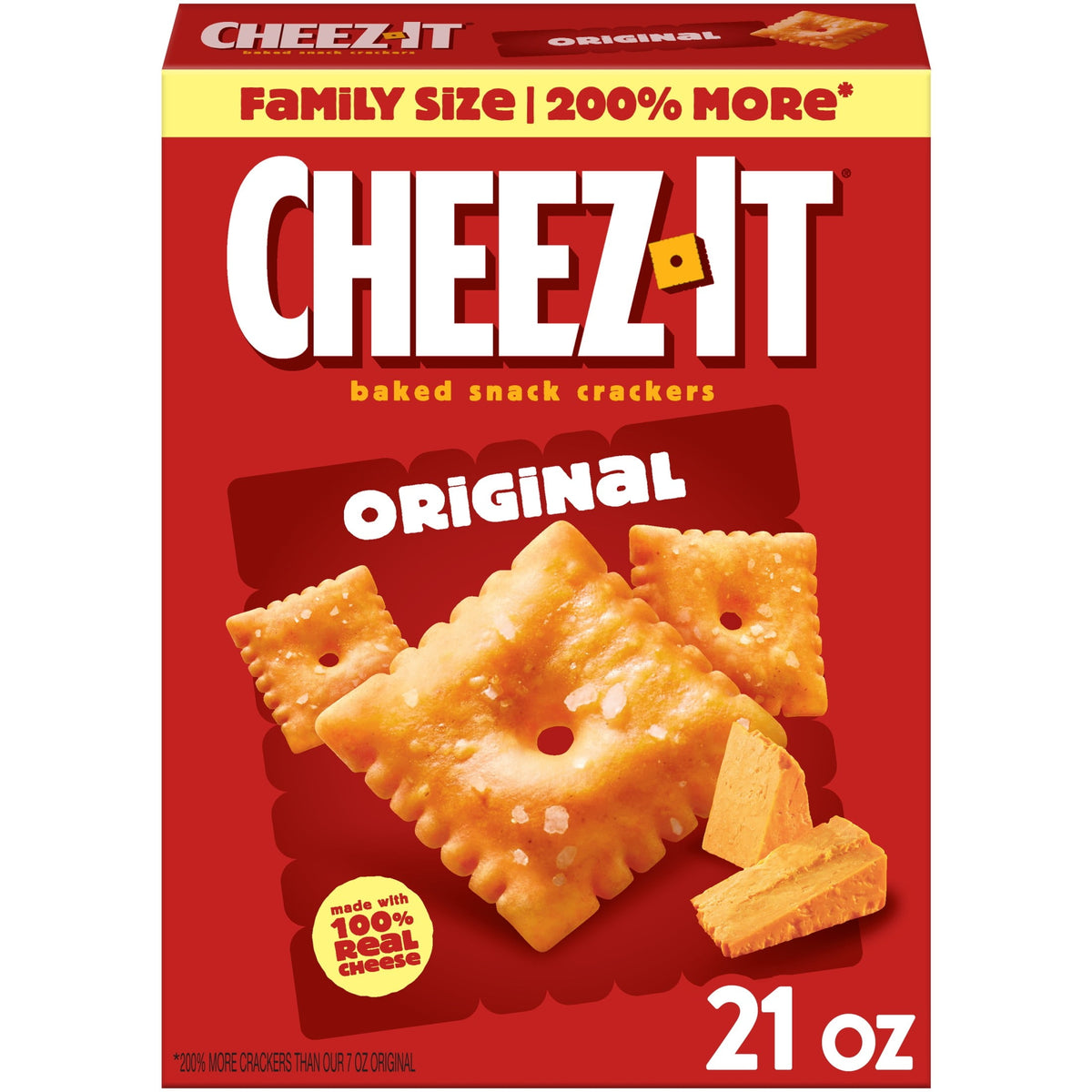 미국직구 치즈잇 Original Baked Snack Crackers, Lunch Snacks, 21 oz