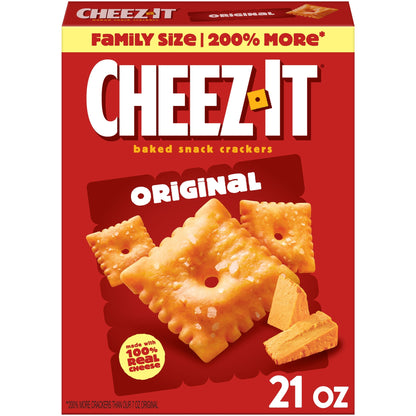 미국직구 치즈잇 Original Baked Snack Crackers, Lunch Snacks, 21 oz